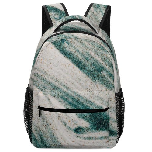 yanfind Children's Backpack Dark Sand Design Dim Artsy Gouache Top Blot Dye Space Glitter Preschool Nursery Travel Bag