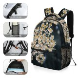 yanfind Children's Backpack Flower Plant  Flora Asteraceae Aster Bouquet Wild Flowers Depth Field Dark Preschool Nursery Travel Bag