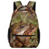 yanfind Children's Backpack Amphibian Cling Copulate Copulating Croak Frog Frogs Grab Hop Intercourse Lake Preschool Nursery Travel Bag