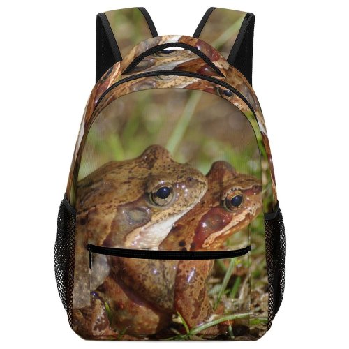 yanfind Children's Backpack Amphibian Cling Copulate Copulating Croak Frog Frogs Grab Hop Intercourse Lake Preschool Nursery Travel Bag
