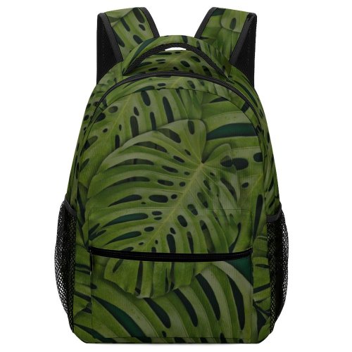 yanfind Children's Backpack Dark Header Desktop Growth Tropical Garden Pretty Leaves Flora Ecology Texture Preschool Nursery Travel Bag