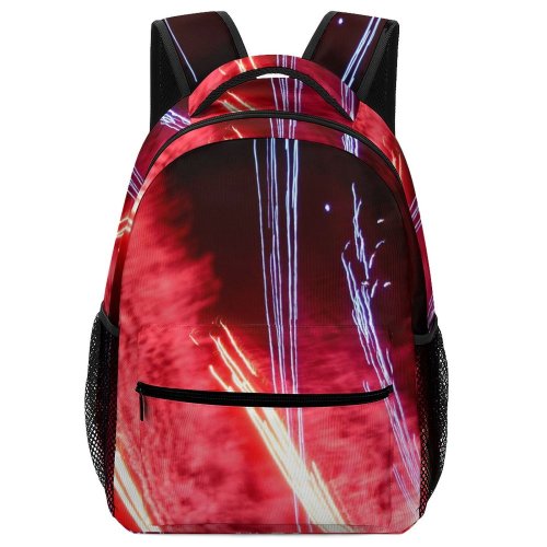 yanfind Children's Backpack Fire Firework Light Night Year Show Fireworks Event Technology Year's Eve Recreation Preschool Nursery Travel Bag