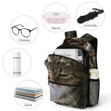 yanfind Children's Backpack Young Pet Kitten Portrait Tabby Cute Little Staring Sit Sleep Cat Preschool Nursery Travel Bag