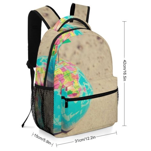 yanfind Children's Backpack Globe Focus Figure Sand Preschool Nursery Travel Bag