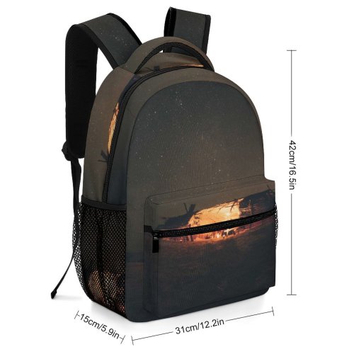 yanfind Children's Backpack Dark Exploration Lights Evening Milky Shed Scenic Astronomy Outdoors Flame Starry Preschool Nursery Travel Bag