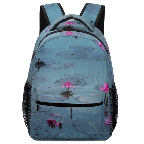 yanfind Children's Backpack Flora Plants Beautiful Flowers Lotus Aquatic Preschool Nursery Travel Bag