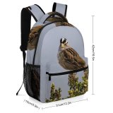 yanfind Children's Backpack Birds Anthus Sparrow Plant Jar Pottery Vase Potted Finch Planter Buzzard Hawk Preschool Nursery Travel Bag
