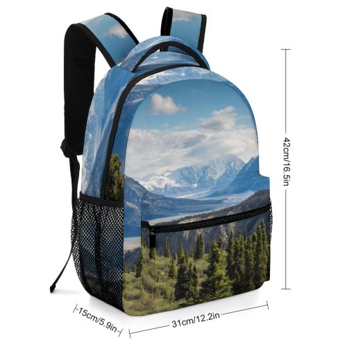 yanfind Children's Backpack Landscape Peak Exploring National Creative Explore Pictures Outdoors Snow Tree Preschool Nursery Travel Bag