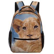 yanfind Children's Backpack Outdoors Safari Cat Carnivore Cub  Wild Lion Wildlife Preschool Nursery Travel Bag