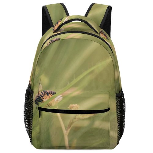 yanfind Children's Backpack Bee Honey Insect Invertebrate Arachnid Argiope  Garden Plants Nikond D Preschool Nursery Travel Bag