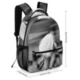 yanfind Children's Backpack  Riding Street Time Artistic Lapse Creativity Cyclist Action Boy Bicycle Ride Preschool Nursery Travel Bag