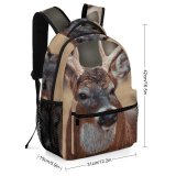 yanfind Children's Backpack Reindeer Trophy Deer Stag Fall Velvet Buck Virginia Rut Grass Rack Fur Preschool Nursery Travel Bag
