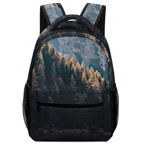 yanfind Children's Backpack Forest Scenery Landscape Peaceful Lakeside Tranquil Scenic Idyllic Lake Trees Preschool Nursery Travel Bag