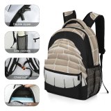 yanfind Children's Backpack Focus Dark Design Shining Lamp Light Unique Round Vintage Bulb Creative Preschool Nursery Travel Bag