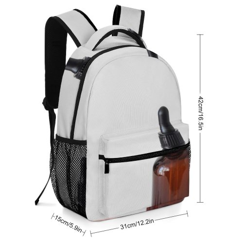 yanfind Children's Backpack Floral Dark Pastel Design Delicate Perfume Flask Soft Tender Petal Preschool Nursery Travel Bag