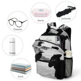 yanfind Children's Backpack Backlit Raven Wood Pelican Elderly Stick Facial Wildlife Cormorant Boat River Hat Preschool Nursery Travel Bag