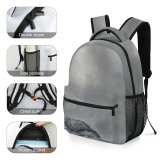 yanfind Children's Backpack Grey  Cloud Sky Alps Outdoors Mist Fog  Ray Foggy Cumulus Preschool Nursery Travel Bag