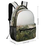 yanfind Children's Backpack Field Grassland Outdoors Countryside Paddy Scenery Rural Grey Public Domain Preschool Nursery Travel Bag