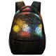 yanfind Children's Backpack  Focus Dark Design Shining Lights Colorful Waterdrops Drop Luminescence Abstract Round Preschool Nursery Travel Bag