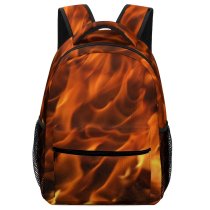 yanfind Children's Backpack Flames Fire Flame Burn Heat Geological Preschool Nursery Travel Bag