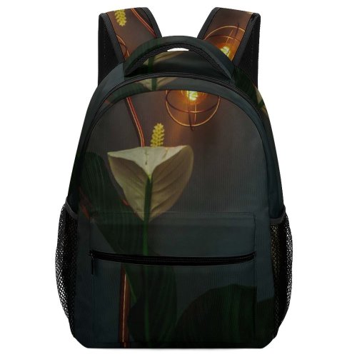yanfind Children's Backpack Beautiful Dark Plant Design Illuminated Lamp Electricity Electrical Light Indoor Vintage Bulb Preschool Nursery Travel Bag