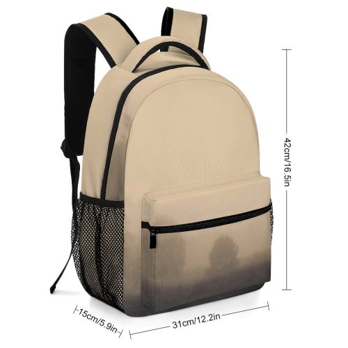 yanfind Children's Backpack Fog Outdoors Mist Stockholm Sverige Field Sunrise Morning Foggy Cloud Stock Preschool Nursery Travel Bag