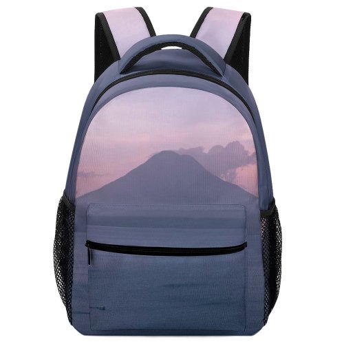 yanfind Children's Backpack Bay Purple Atitlan Sunset Landscape Daylight Travel Island Beach   Outdoors Preschool Nursery Travel Bag
