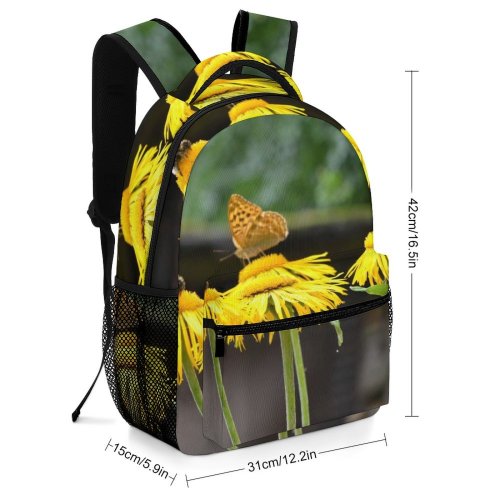 yanfind Children's Backpack Butterfly Schsische Schweiz Osterzgebirge Bee Insect Invertebrate Plant  Flower Pollen Asteraceae Insects Preschool Nursery Travel Bag