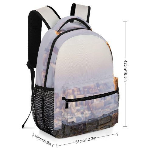 yanfind Children's Backpack Bay  City Blonde Francisco Cityscape Top Adventure Landscape Photoshoot Daylight Preschool Nursery Travel Bag