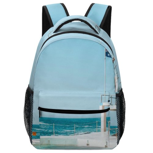 yanfind Children's Backpack Australia Bondi  Wave Leisure Ocean Sea Seascape Vacation Pool Sydney Recreation Preschool Nursery Travel Bag
