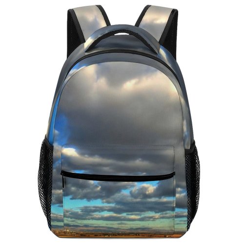 yanfind Children's Backpack Autumn Fall Season Seasons Field Fields Cloud Clouds Sky Skies Farm Farms Preschool Nursery Travel Bag