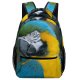 yanfind Children's Backpack Birds Parrot Macaw Beak Tropical Feather Beautiful Stock Preschool Nursery Travel Bag