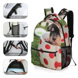 yanfind Children's Backpack Dog Little Cup Mug Kawaii Pet Adorable Cute Puppy Tiny Preschool Nursery Travel Bag