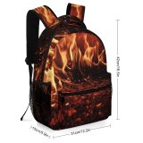 yanfind Children's Backpack  Hot Hearth Embers Fire Burn Fireplace Wallpapers Flame Creative Images Preschool Nursery Travel Bag