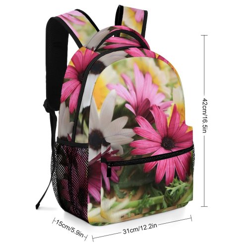 yanfind Children's Backpack Daisy Flower Daisies Bloom Floral  Flora Plant Lay Bunch Stem Leaf Preschool Nursery Travel Bag
