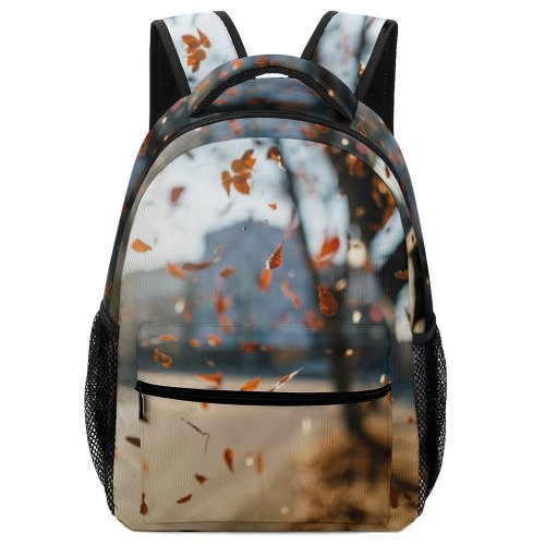 yanfind Children's Backpack  Street City Depth Autumn Landscape Travel Field Light Drop  Urban Preschool Nursery Travel Bag