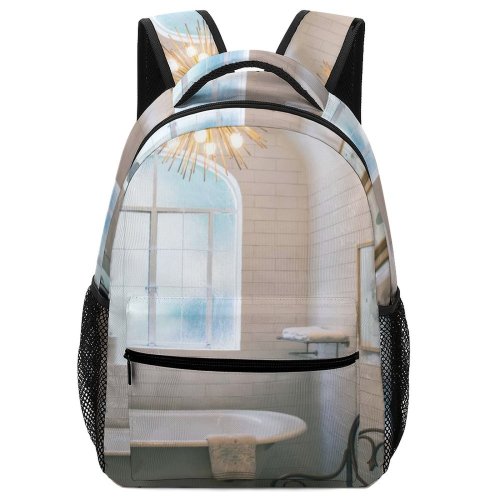 yanfind Children's Backpack Bath Architecture Chandelier Bathtub Design Decoration Contemporary Furniture Lamp Interior Luxurious Tidy Preschool Nursery Travel Bag