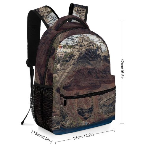 yanfind Children's Backpack Bay Landscape Destination Boat Summer Travel Tourism Sea Outdoors Scenic Yacht Seashore Preschool Nursery Travel Bag