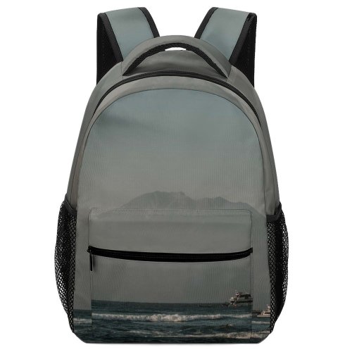 yanfind Children's Backpack Bay Picturesque Serene Amazing Navigate Journey Beautiful Yacht Ripple Vacation Scenery Preschool Nursery Travel Bag