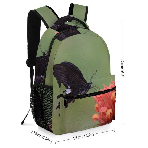 yanfind Children's Backpack Bee Honey Insect Invertebrate Butterfly Plant Bush Vegetation Asteraceae  Flower Monarch Preschool Nursery Travel Bag