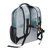 yanfind Children's Backpack Iced Iceberg River  Iceland Pictures Winter Outdoors Stock Waterfall Snow Preschool Nursery Travel Bag
