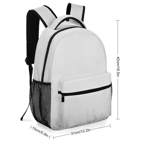 yanfind Children's Backpack Frozen Winter Fog Forest Icee December Snow Snowy Foggy Frost Freezing Preschool Nursery Travel Bag