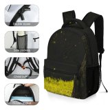 yanfind Children's Backpack Chrome Scenery Field Plant Bus Town  Automobile Commons Train Preschool Nursery Travel Bag