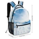 yanfind Children's Backpack Landscape Arctic Frost Pictures Winter Outdoors Snow Alps  Free Cloudy Preschool Nursery Travel Bag