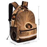 yanfind Children's Backpack Dark Design Artsy Illuminated Danger Energy Light Luminescence Art Motion Sparks Texture Preschool Nursery Travel Bag