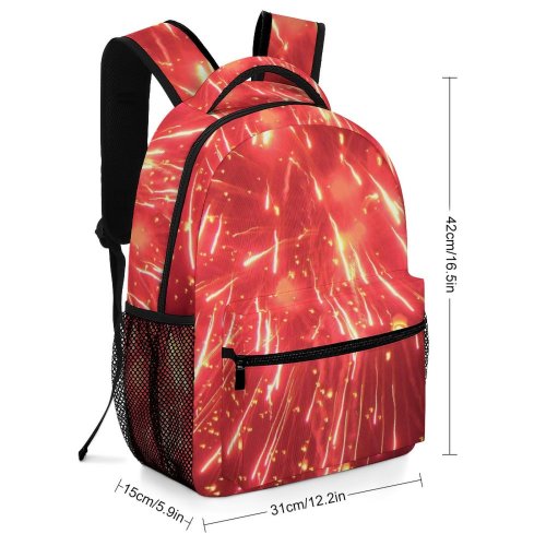 yanfind Children's Backpack Fireworks Show Light Lanterns Hot Balloons Fire Chiang Loy Kratong Preschool Nursery Travel Bag