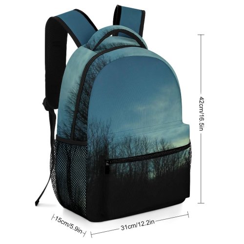 yanfind Children's Backpack Clouds Cloud Sky Light Dazzling Atmosphere Tree Atmospheric Darkness Daytime Preschool Nursery Travel Bag