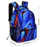yanfind Children's Backpack Dynamic Design Artsy Artistic Science Creativity Anatomy Colorful Coloring Acrylic Vivid Motley Preschool Nursery Travel Bag