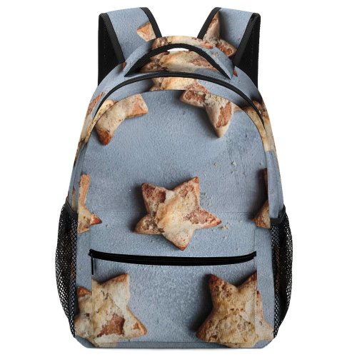 yanfind Children's Backpack Flatlay Home Made Lay Top Cookies Baked High Shot Christmas Pastry Preschool Nursery Travel Bag
