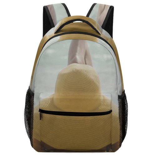 yanfind Children's Backpack Girl Coast Sand Palm Scenery Coastline Clouds Landscape Daylight Daytime Beach Preschool Nursery Travel Bag